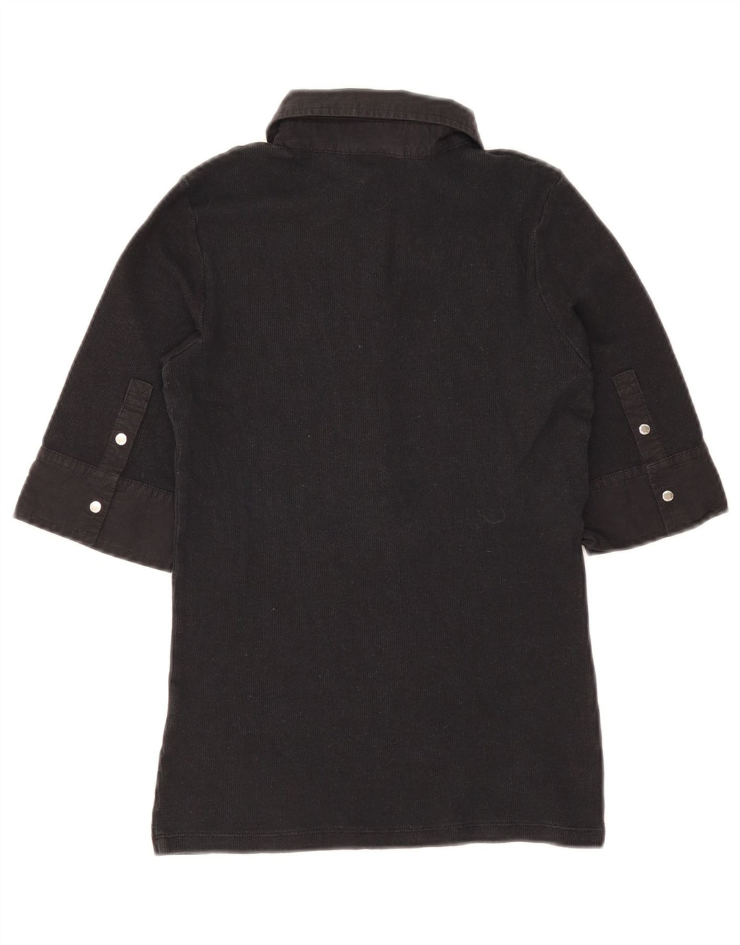 Camisa polo feminina Gant UK 8 pequena algodão preto