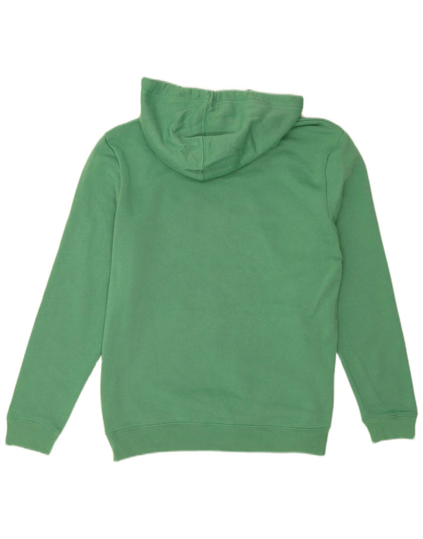 Suéter com capuz gráfico feminino Gap Reino Unido 14 algodão verde médio