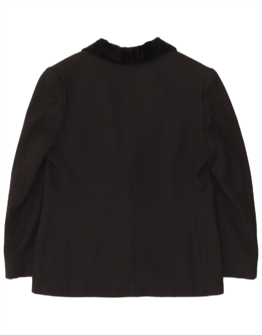 Luisa Spagnoli Jaqueta blazer feminina com 1 botão IT 50 grande acetato preto