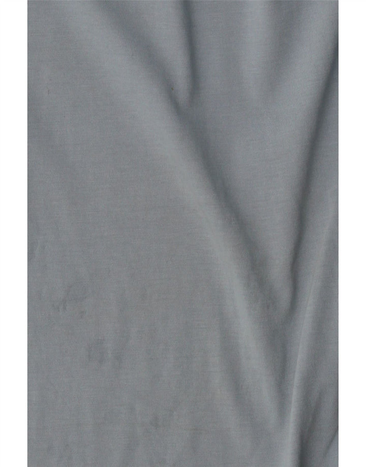 Camiseta feminina JIGSAW UK 16 grande algodão azul