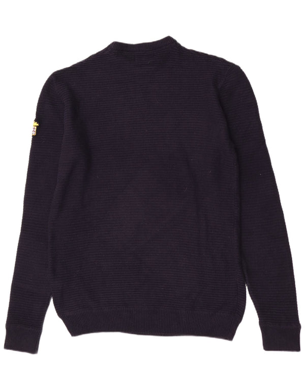 Suéter masculino Marina Militare com gola tartaruga 2XL algodão azul marinho