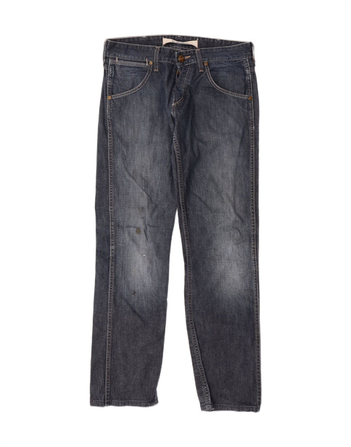 Calça jeans feminina Crank Straight WRANGLER W33 L31 algodão azul