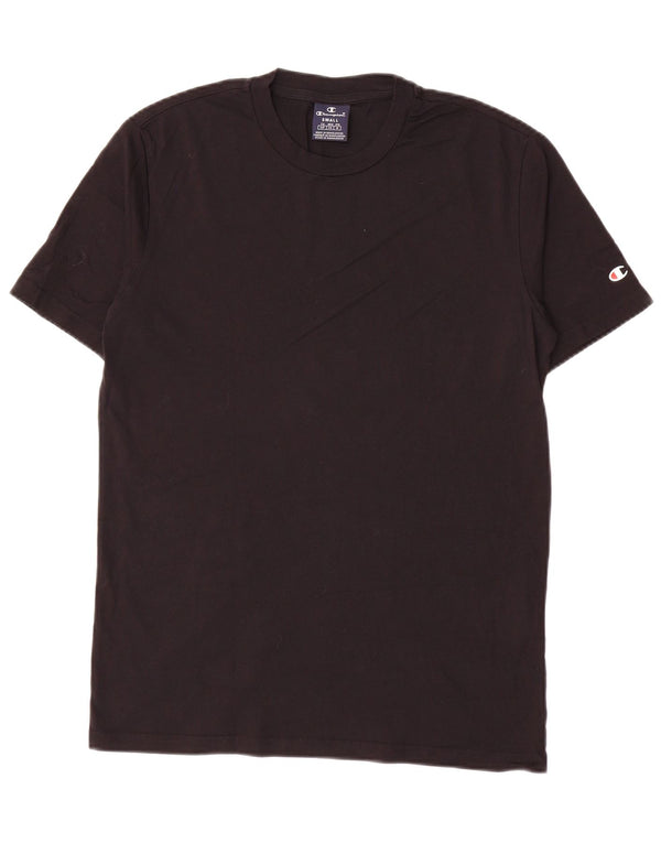 Camiseta masculina Champion pequena de algodão preto