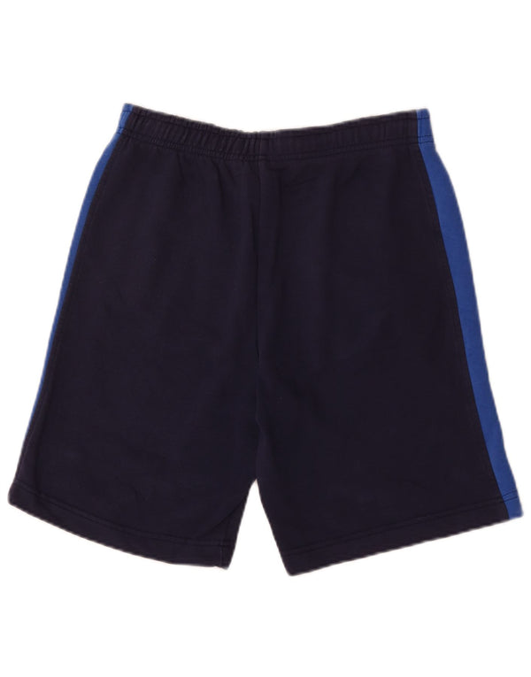 Shorts esportivos masculinos Puma Italia pequenos algodão colorblock azul marinho