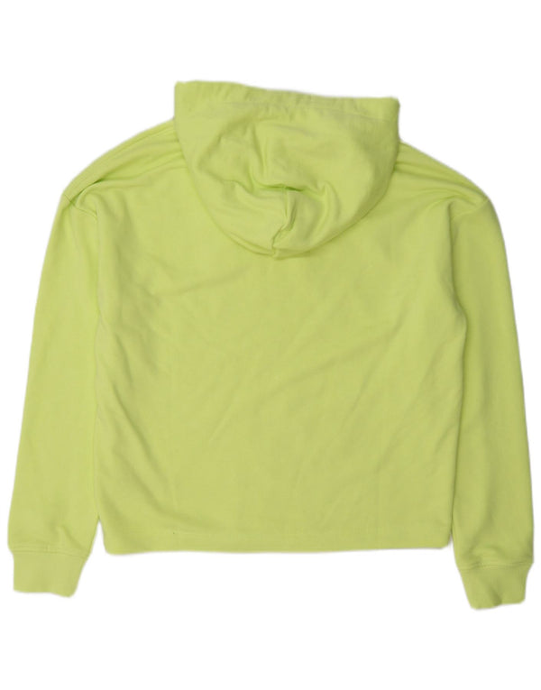 Tommy Hilfiger moletom com capuz feminino UK 14 algodão verde médio