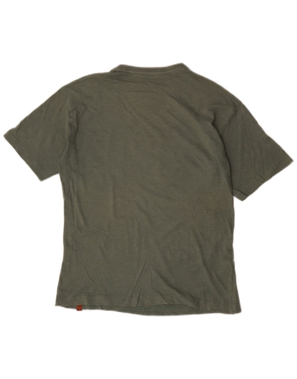 Camiseta gráfica Benetton Boys 13-14 anos 3XL algodão cáqui