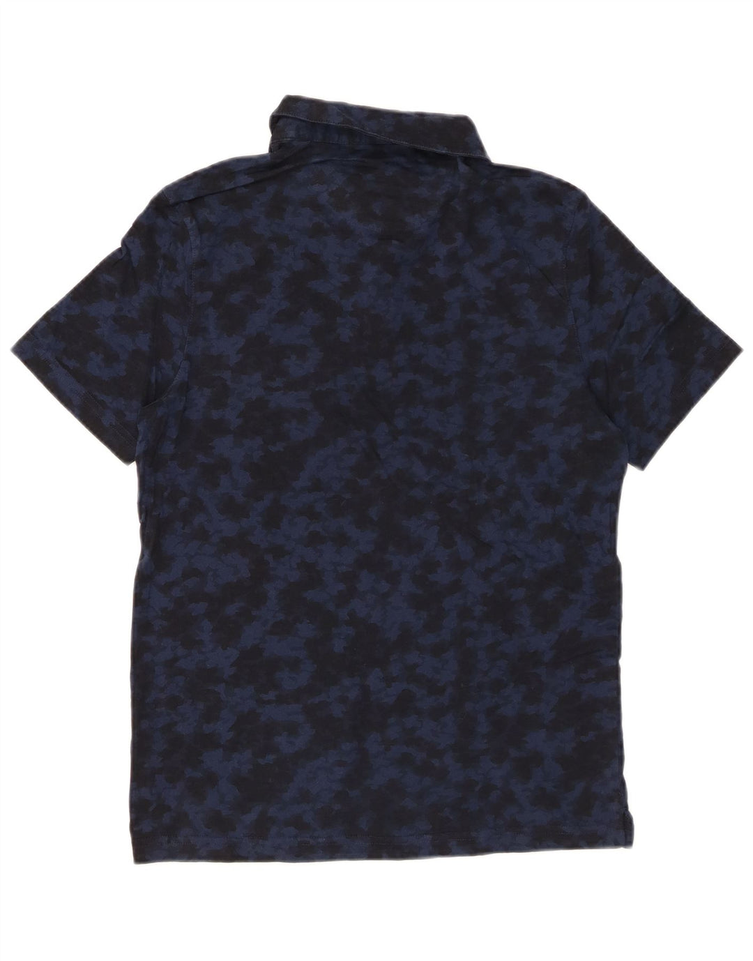 Camisa polo masculina MICHAEL KORS pequena camuflada azul marinho algodão