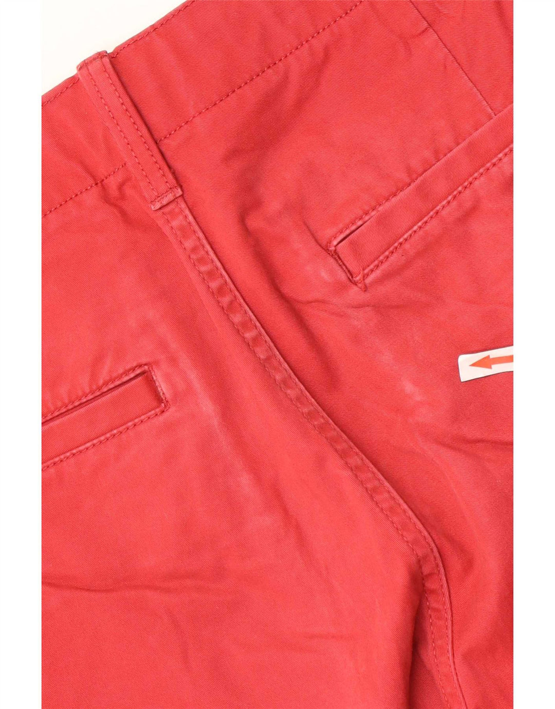 Timberland Mens Relaxed Fit Cargo Shorts W31 Médio Algodão Vermelho