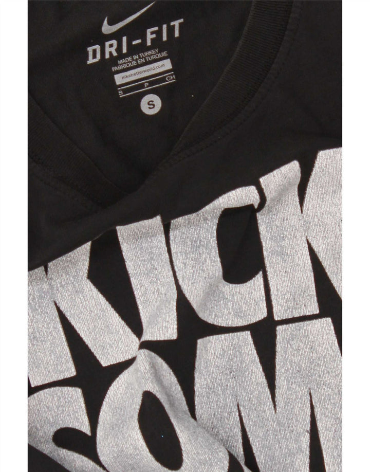 Camiseta Nike Masculina Dri Fit Graphic Top Pequeno Preto