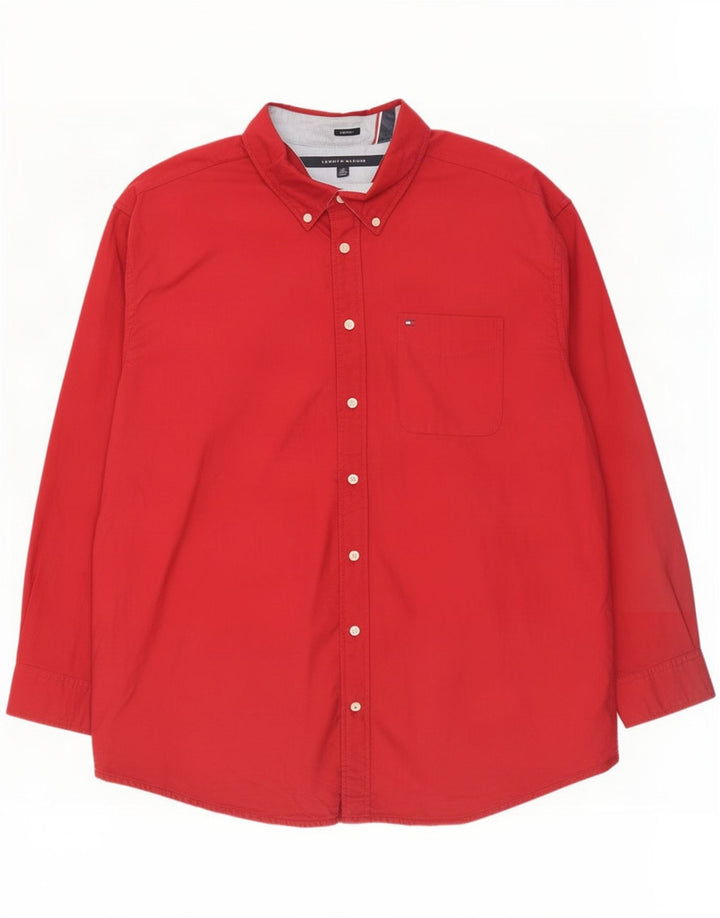 Camisa masculina Tommy Hilfiger 3XL algodão vermelho