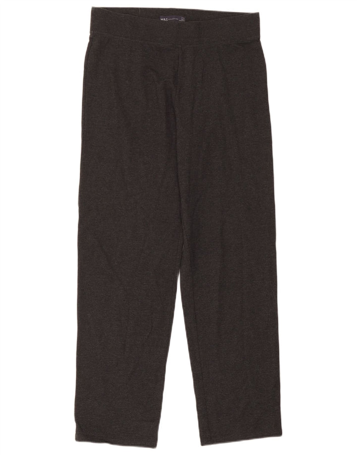 Calça de treino feminina Marks & Spencer UK 10 algodão cinza pequeno