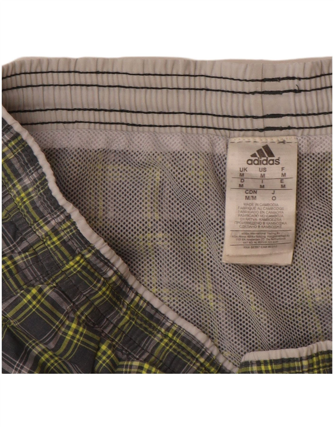 Adidas Mens Sport Shorts Poliéster Verde Médio