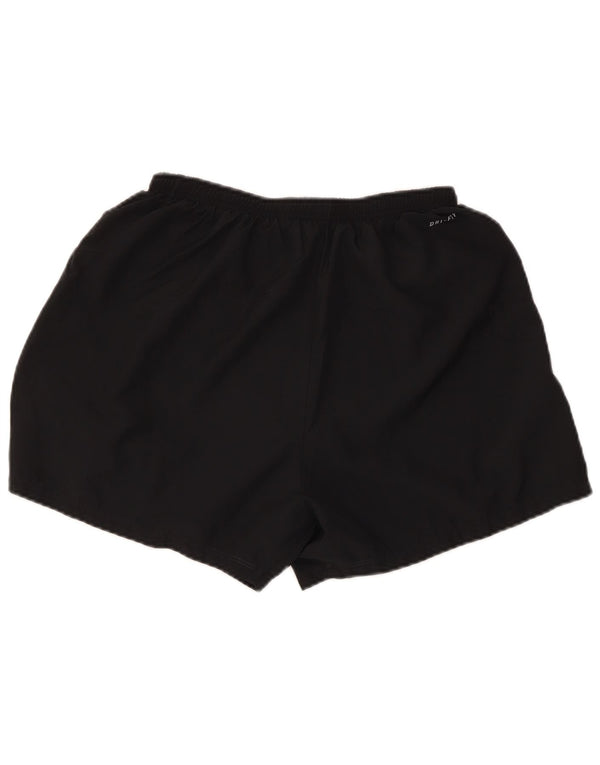 Shorts esportivos regulares femininos Nike UK 12 médio preto