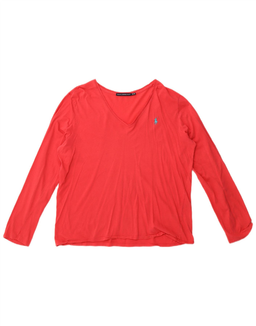 Ralph Lauren Top Feminino Manga Comprida UK 18 XL Rosa