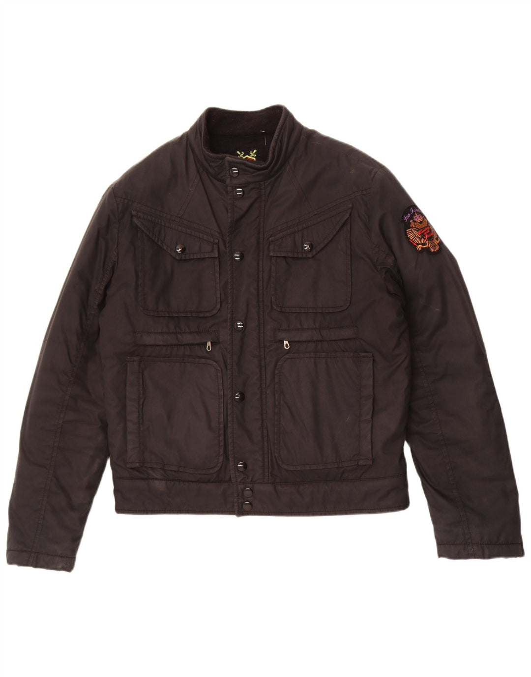 Jaqueta utilitária masculina Gilmar IT 54 2XL algodão preto