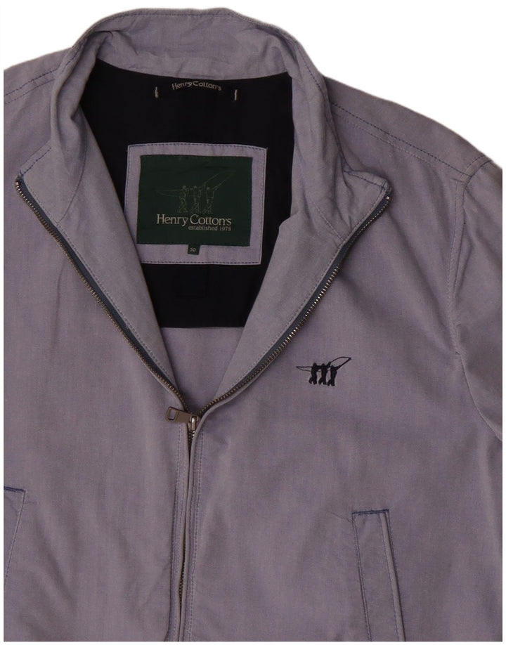 Jaqueta bomber masculina Henry Cottons IT 50 algodão roxo grande