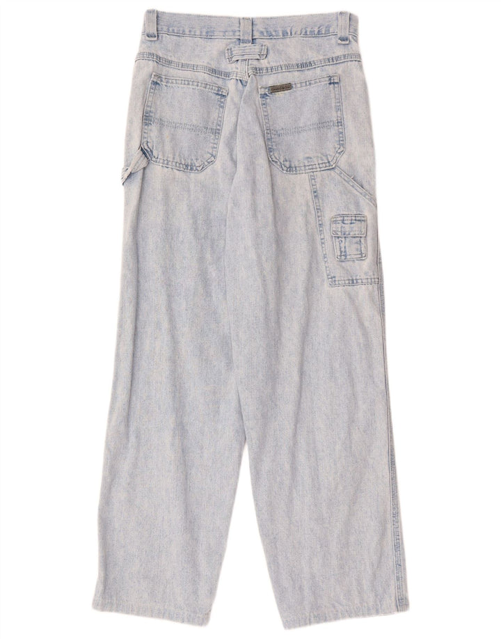 Calça jeans feminina cargo solta LEE W28 L28 algodão azul