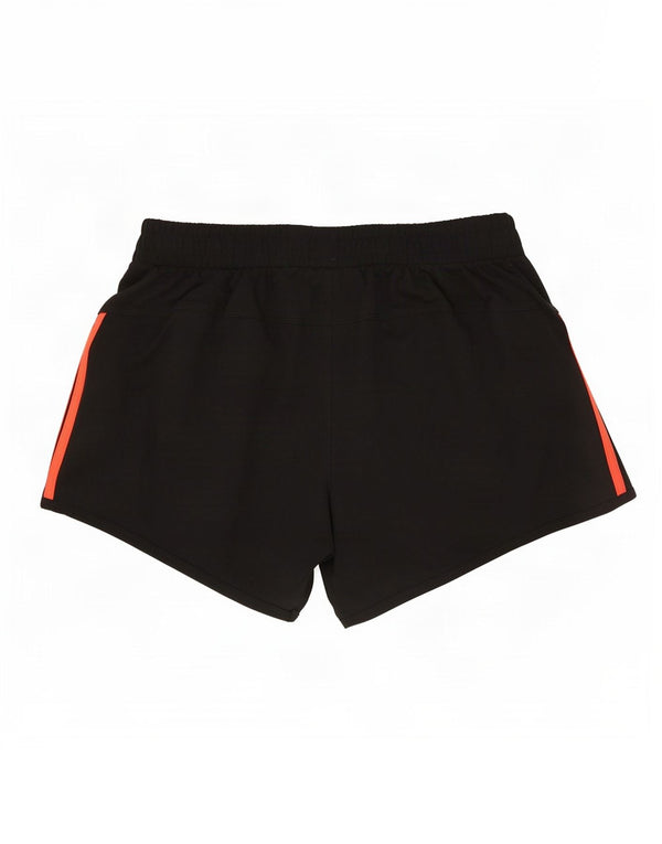 Adidas Womens Climalite Sport Shorts UK 12 Medium Black Colourblock