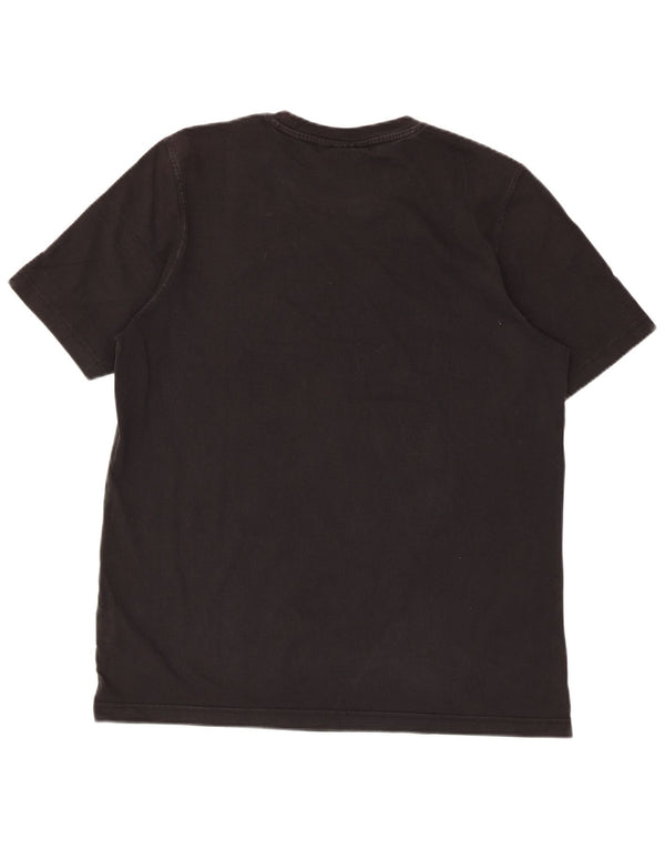 Adidas Mens Graphic T-Shirt Top Médio Algodão Preto
