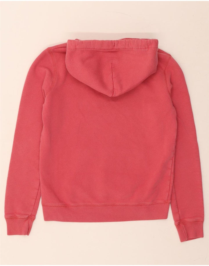 JACK WILLS Womens Graphic Hoodie Jumper UK 8 Small Pink Vintage Jack Wills and Second-Hand Jack Wills from Messina Hembry 