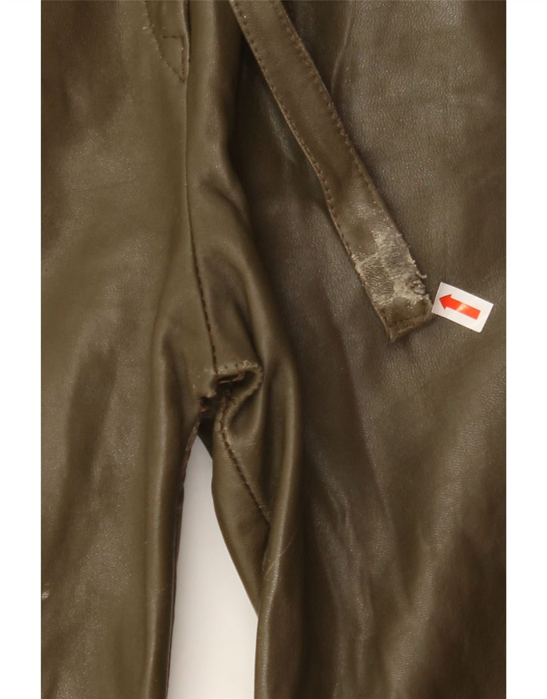 VINTAGE Womens Straight Casual Trousers W28 L28 Green Vintage Vintage and Second-Hand Vintage from Messina Hembry 