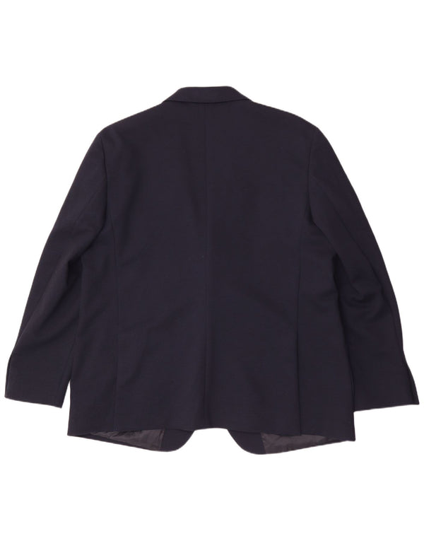 Jaqueta blazer masculina longa de 2 botões Marks & Spencer Reino Unido 50 3XL azul marinho