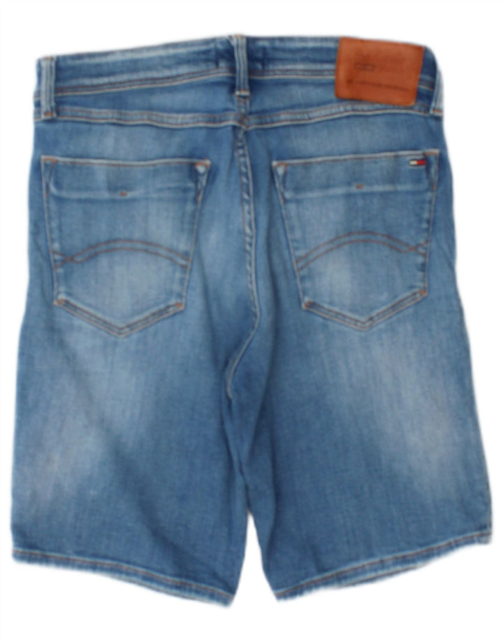 Shorts jeans masculino Tommy Hilfiger W29 pequeno azul