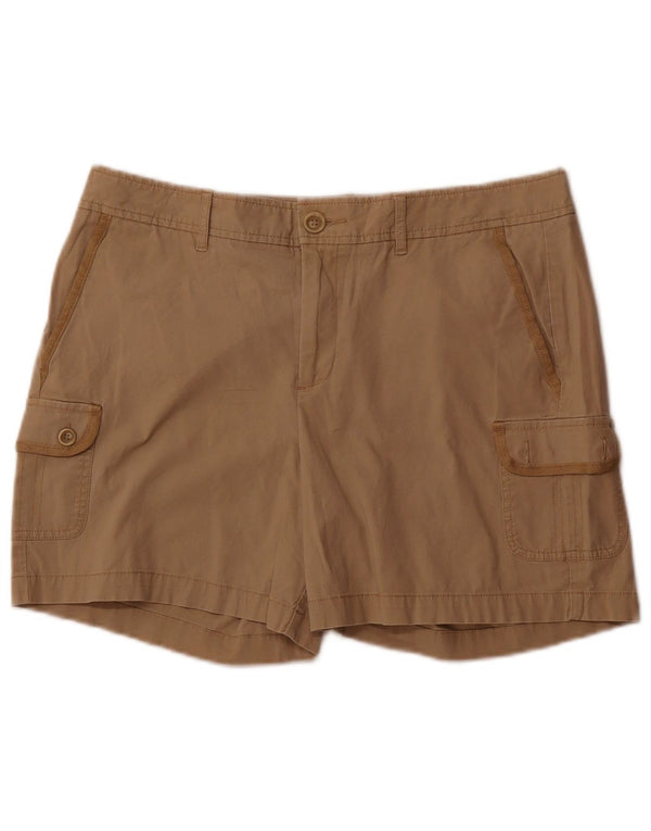 Dockers Womens Cargo Shorts US 12 Large W34 Beige Cotton