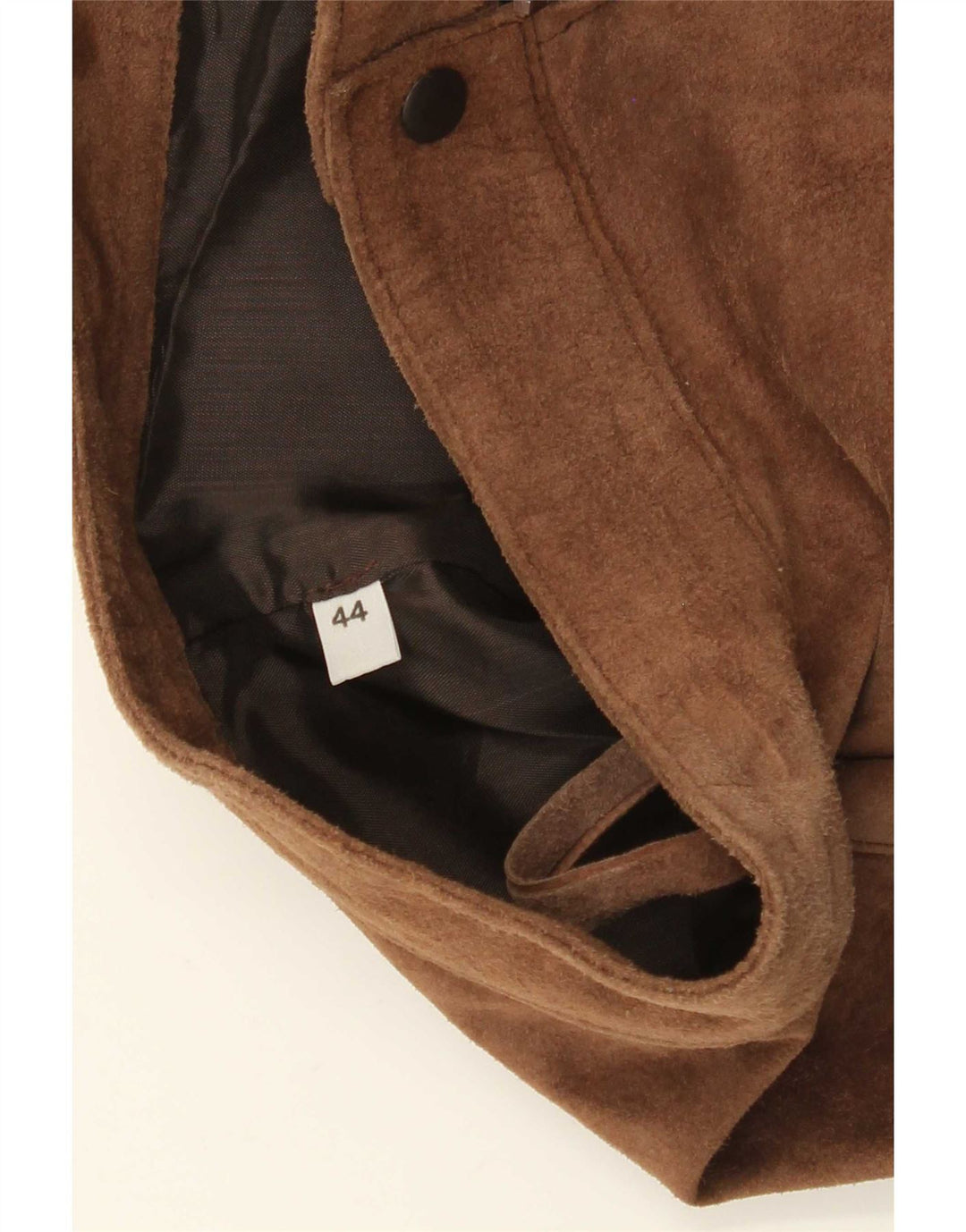 Mini saia feminina de camurça Zara IT 44 médio W25 marrom
