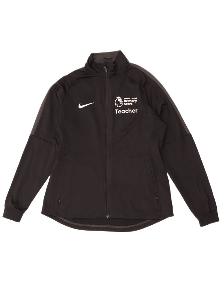 Nike Mens Dri Fit Graphic Tracksuit Top Jaqueta Médio Preto Poliéster