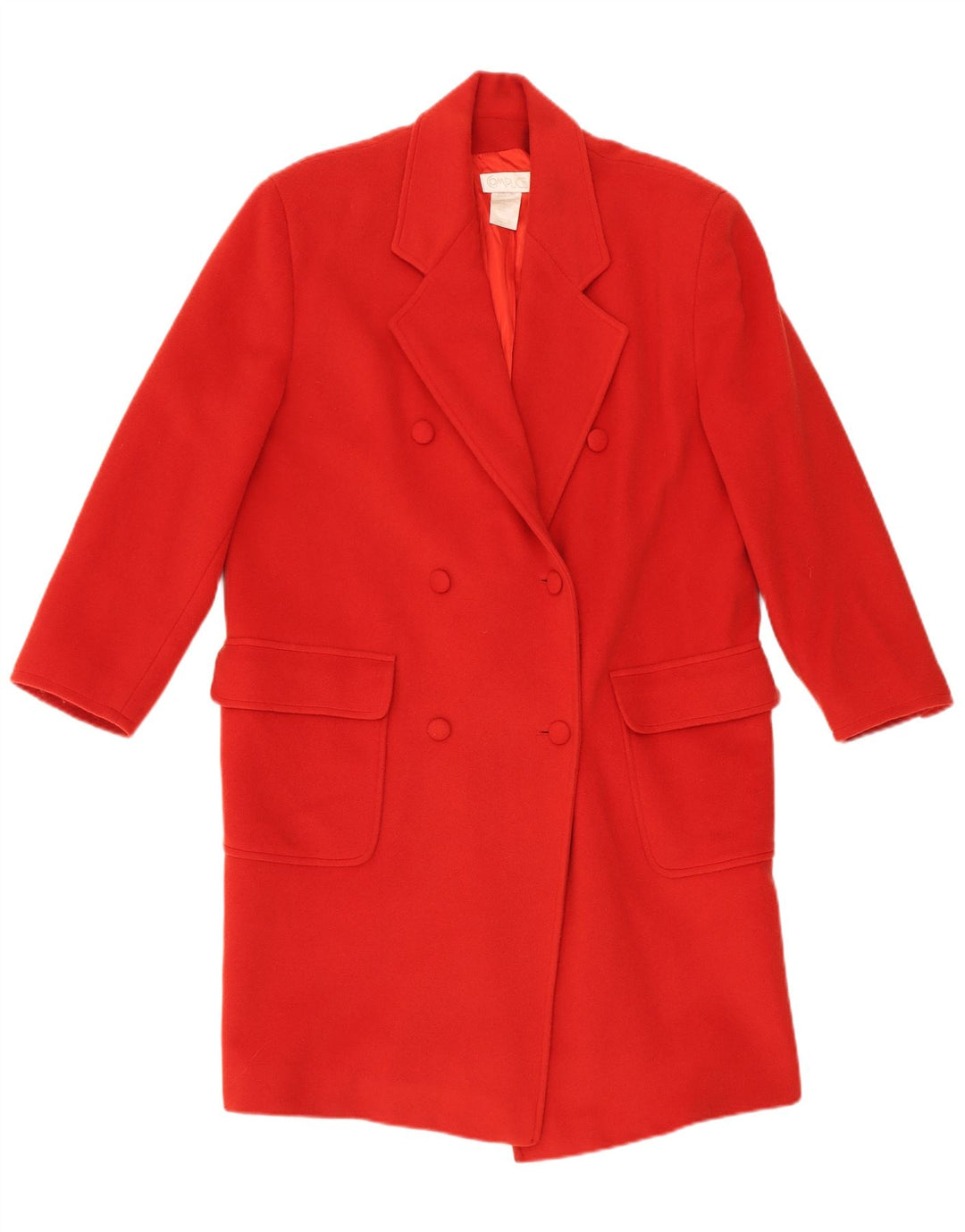 Casaco feminino Complice com peito duplo US 10 grande lã vermelha