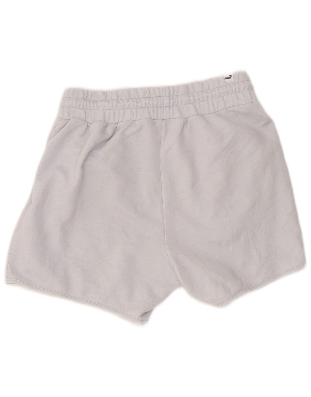 Shorts esportivos femininos Puma UK 12 algodão azul médio