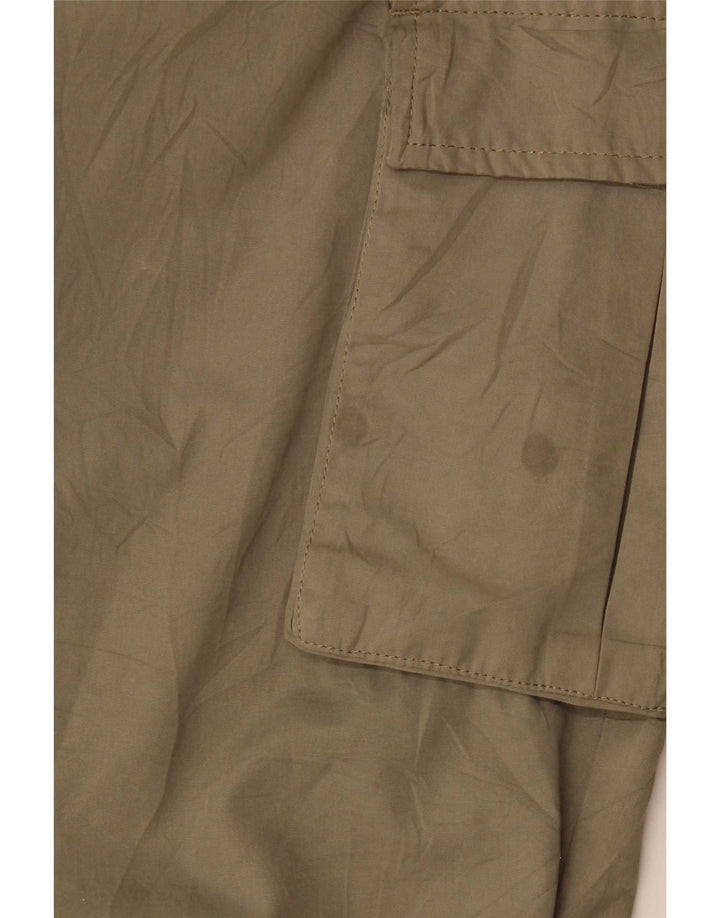 Calça jogger feminina Zara Cargo pequena W30 L25 cáqui
