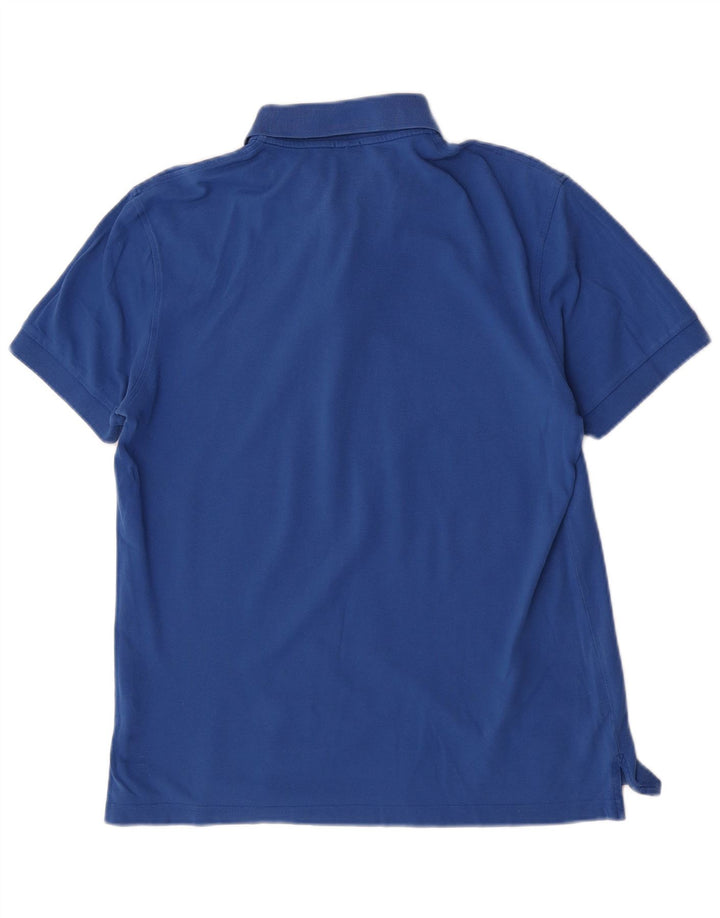 Camisa polo masculina Hugo Boss Regular Fit grande algodão azul