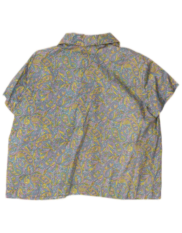 Blusa feminina Stella de manga curta EU 48 2XL multicolorida Paisley