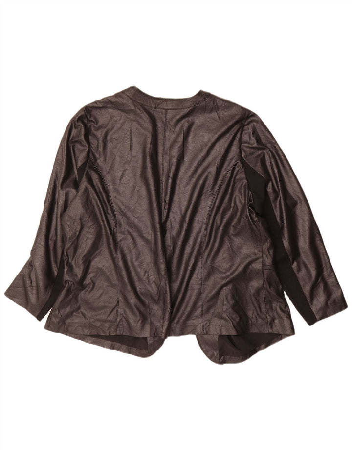Jaqueta Marks & Spencer Autograph Open Blazer Feminina Reino Unido 20 2XL Preta