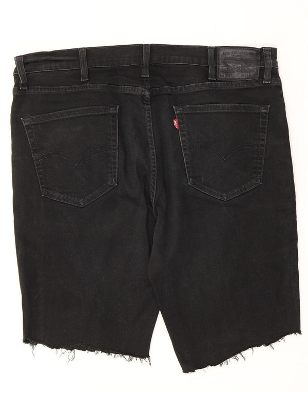 Levi's Mens 511 Denim Shorts W38 XL Black Cotton