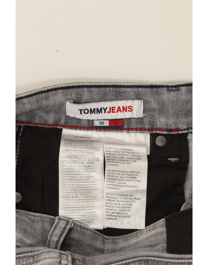 TOMMY HILFIGER Masculino Scanton Slim Jeans W30 L32 Algodão Cinza