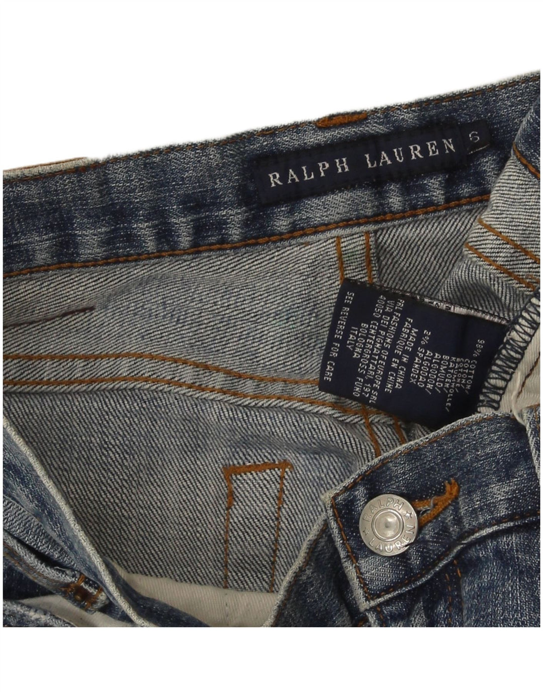 Jeans feminino Ralph Lauren Bootcut US 6 Médio W30 L30 Azul Algodão