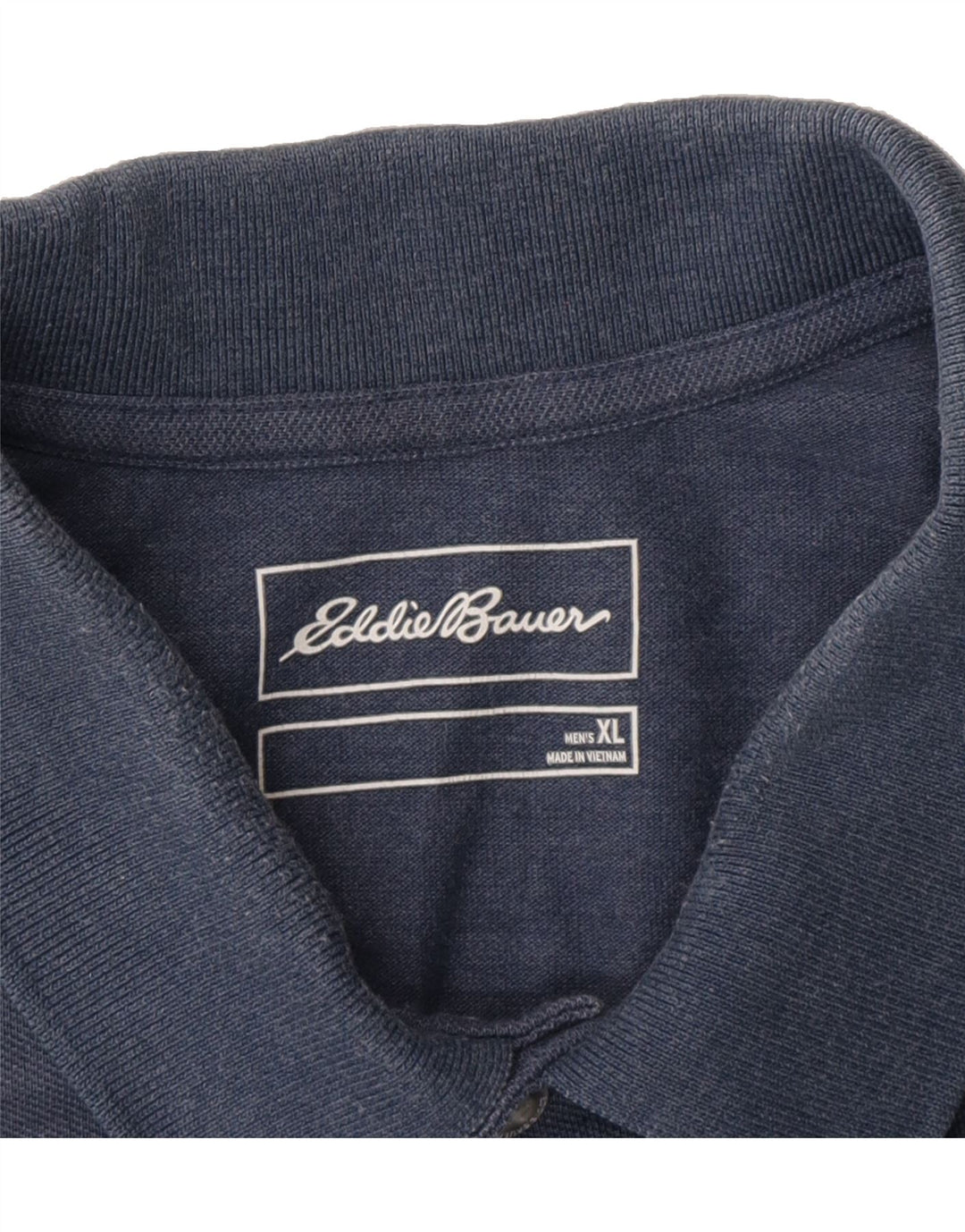 EDDIE BAUER Mens Polo Shirt XL Blue Cotton Vintage Eddie Bauer and Second-Hand Eddie Bauer from Messina Hembry 