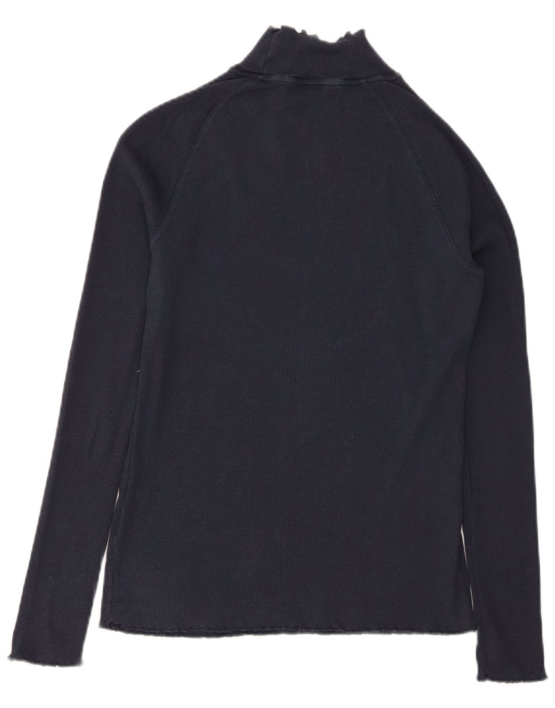 Top feminino TOMMY HILFIGER manga comprida UK 12 médio azul marinho