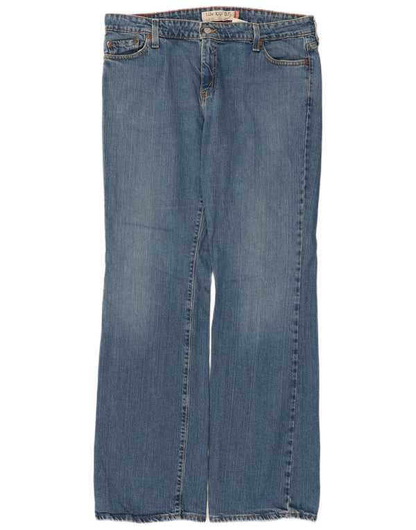 Calça Jeans Levis Feminina 545 Cintura Baixa Bootcut US 16 2XL W36 L35 Azul Algodão