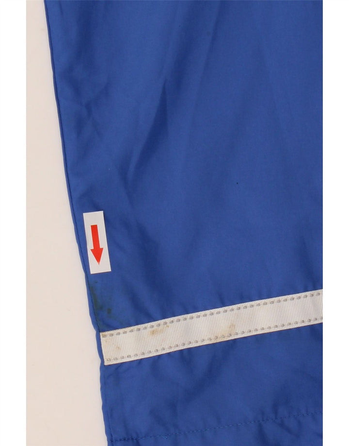 Calça de treino masculina Asics médio azul colorblock poliéster