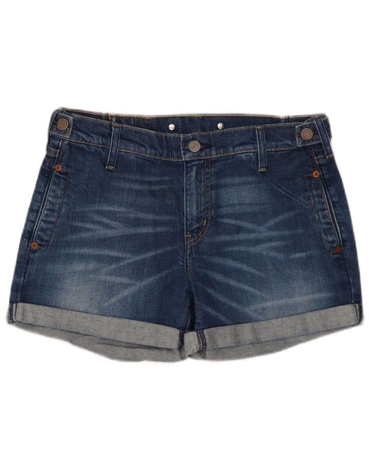 Shorts jeans feminino Levi's W30 algodão azul médio