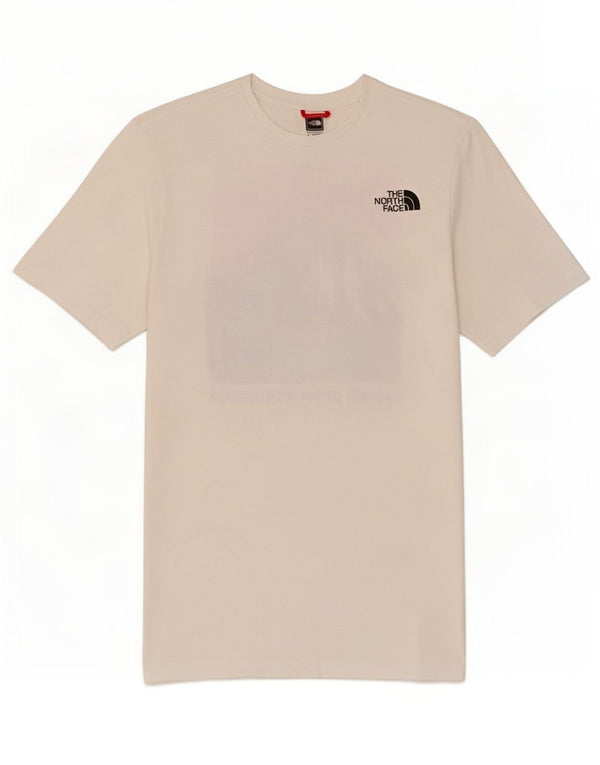 Camiseta gráfica masculina The North Face XS algodão branco