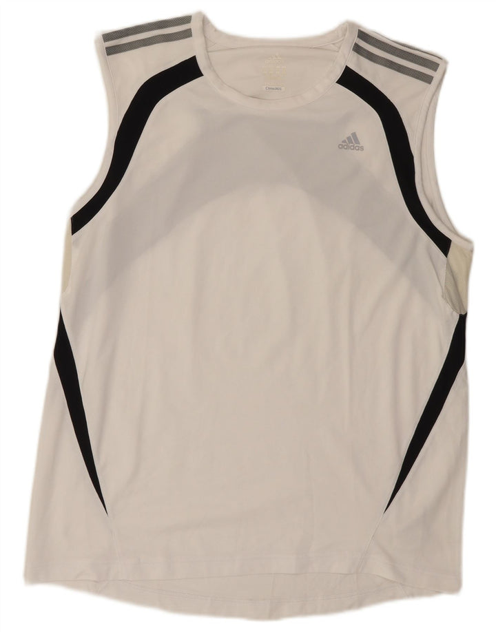 Adidas Mens Clima 365 Vest Top XL Branco Colourblock Poliéster