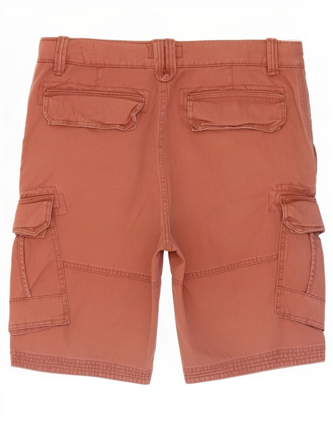 Shorts cargo masculino Fat Face W36 grande algodão vermelho