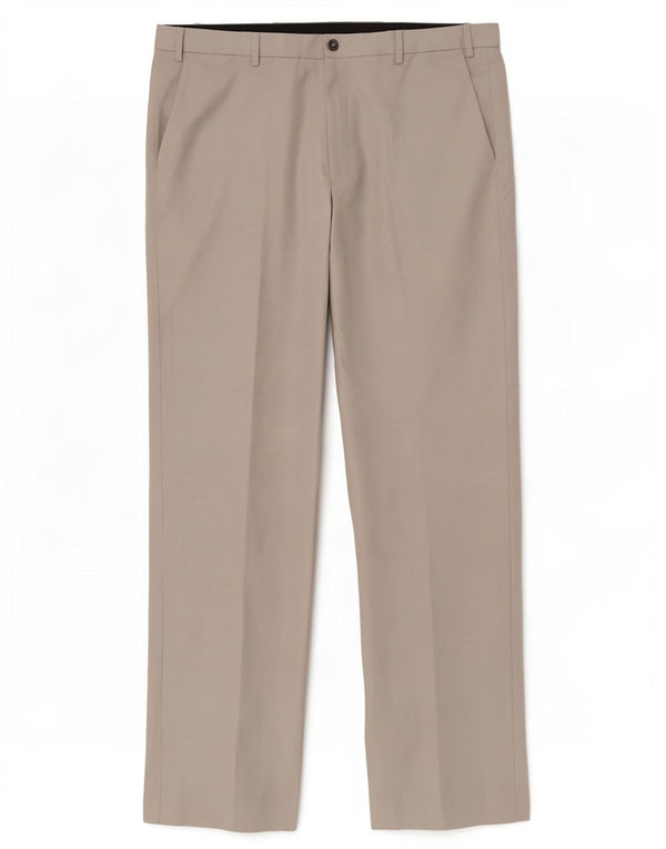 Calça Chino Masculina Marks & Spencer Regular Fit W40 L31 Poliéster Bege