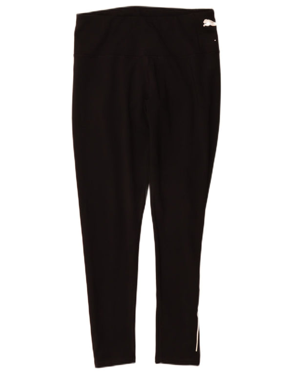 Puma Womens Graphic Leggings UK 14 Medium Black