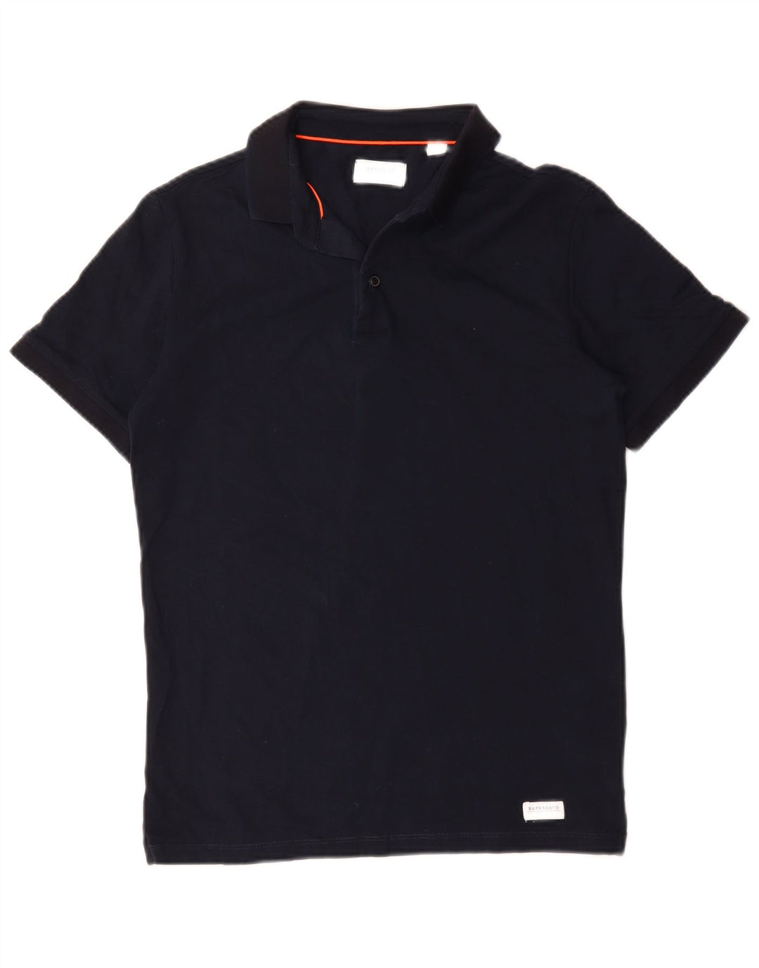 Camisa polo masculina Superdry médio algodão azul marinho